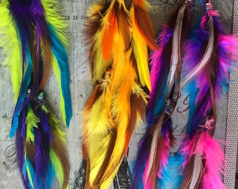 Feather earrings by request