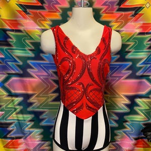 Sequin circus bodysuit/ fire performance bodysuit