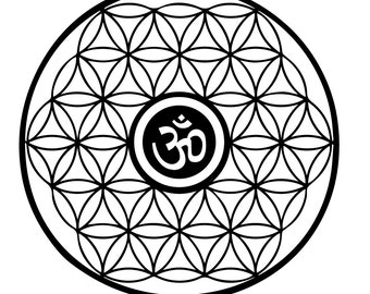Ohm Flower of Life Decal