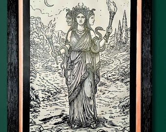Ecate degli incroci: Triplice Dea - Arte murale gotica