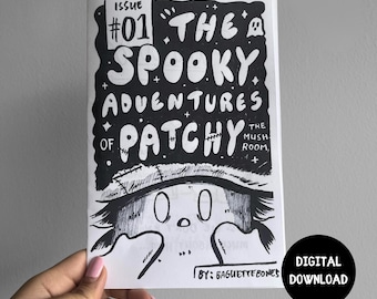 The Spooky Adventures of Patchy the Mushroom - Issue #1 | Digital Printable Zine