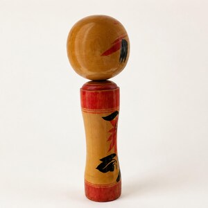 Set of 3 Japanese Wooden Kokeshi Style Dolls, Two Smaller Dolls Marked Usaburo, Shima Onsen Gunma Label, Free EMS Bild 3