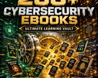 Über 200 eBooks zum Thema Cybersicherheit | Ethisches Hacking, Netzwerksicherheit, Digitale Forensik (Digitaler Download)