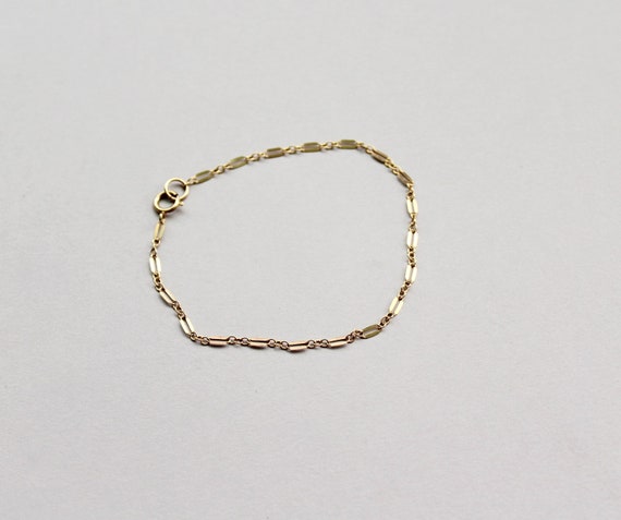 【Monday Edition】EVERYDAY GOLD BRACELET 1 Dainty Chain Bracelet, Gold Link Bracelet, Everyday Thin