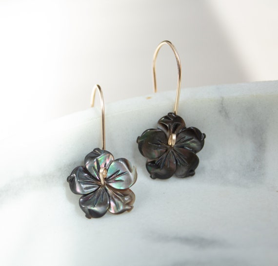 Diamond Flower Threaded Flat Back Earring | .35GMS .07CT | Single – Porter  Lyons