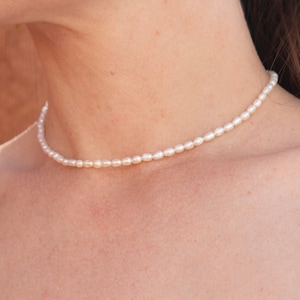Handmade White & Pink Seed Pearl Necklace