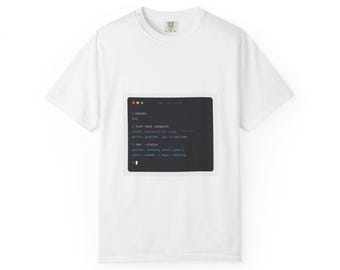 Terminal Code Snippet T-Shirt | Programmer Coding Tee