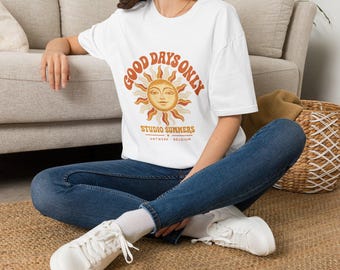 Mental Health Shirt | Good Days Only Sun Graphic T-Shirt | Retro Sunburst Tee