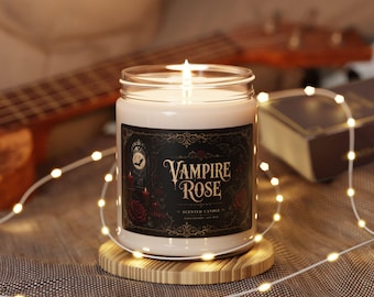 Halloween Vampire Rose Scented Candle