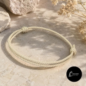 2mm Adjustable Braided Cord Bracelet, Waterproof Unisex