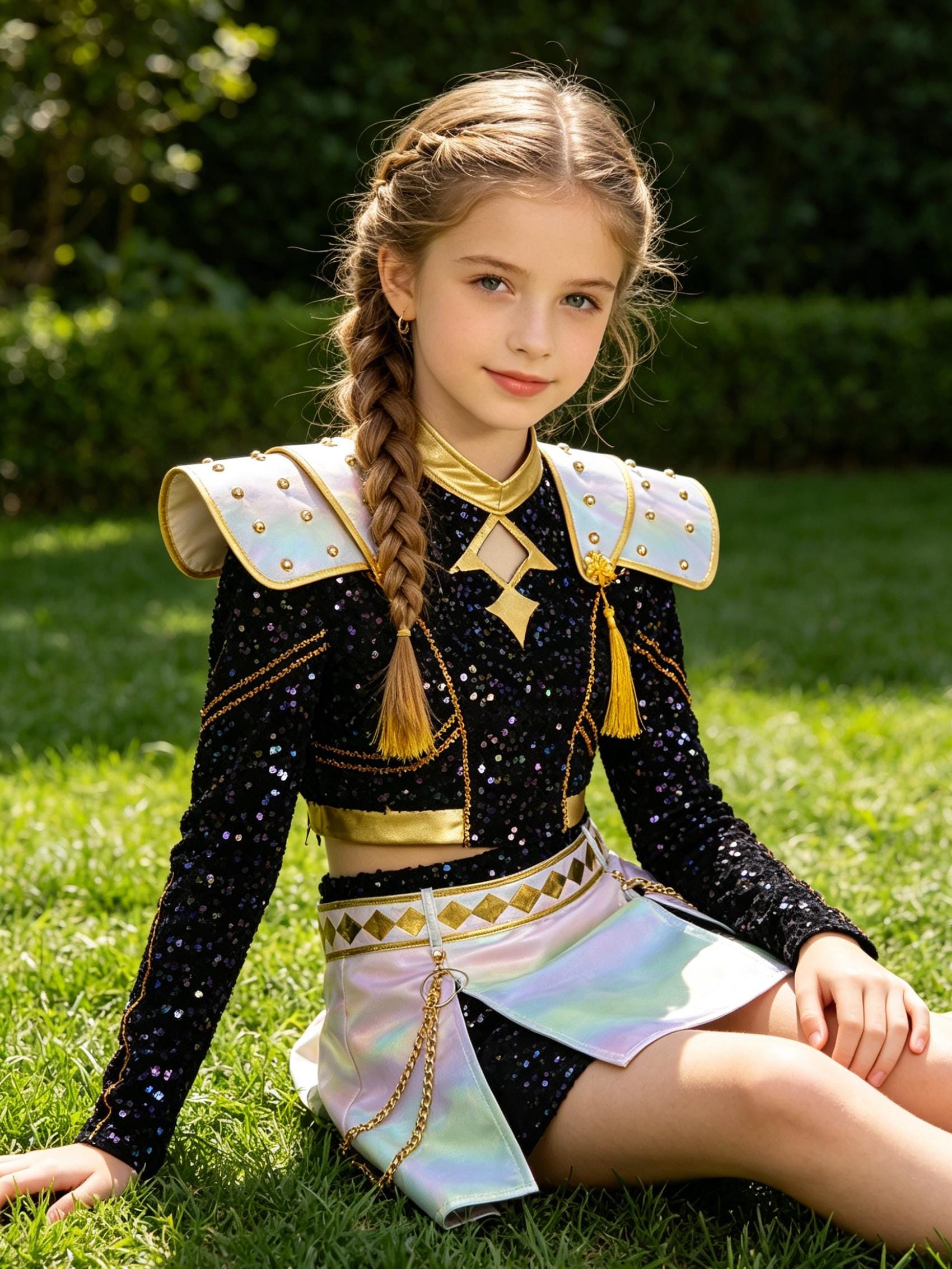 Costume De Chasse Aux Démons K-Pop Idol Pour Filles - Tenue Métallique Brillante Complète Pour Cosplay Et Halloween Costume K-Pop Chasseur Démons Costume De Chasse Aux Démons K-Pop Idol Pour Filles - Tenue Métallique Brillante Complète Pour Cosplay Et Halloween Costume K-Pop Chasseur Démons