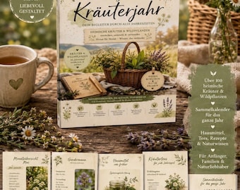 Kruidenboek PDF | Wilde kruiden herkennen, verzamelen en gebruiken | Kruidenkalender | Huismiddeltjes | Natuurkennis voor beginners