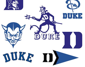 D University Aufkleber im Vintage-Stil, DU Shirt, DC Shirt, Duke Devil (Digitaler Download)
