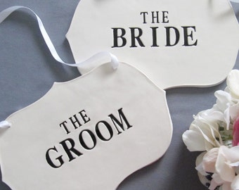 Conjunto de placas de cerâmica para cadeira de casamento para noivos: acessórios para fotos