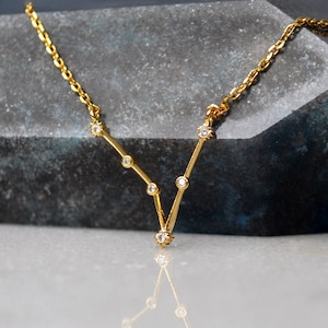 Pisces Constellation Necklace, Zodiac Pisces Jewelry, Astrology Necklace, Celestial Necklace, Gift for Her - Gift Boxed