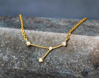 Krebs Sternbild Kette: Gold Sternzeichen Astrologie Schmuck