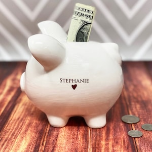 Sparschwein für Jungen und Mädchen, Geschenk zur Taufe, Baby Geschenk, Erstkommunion Geschenk, Sparschwein für Jungen und Mädchen, tolles Geschenk für ein Kind
