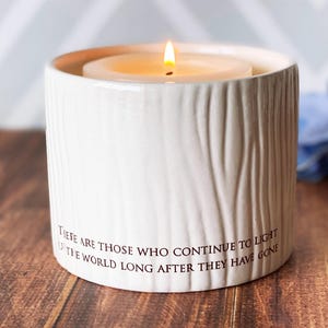 Sympathy Gift, Sympathy Candle, Personalized Sympathy Votive, Sympathy Vase, There are those who continue to light up the world ...