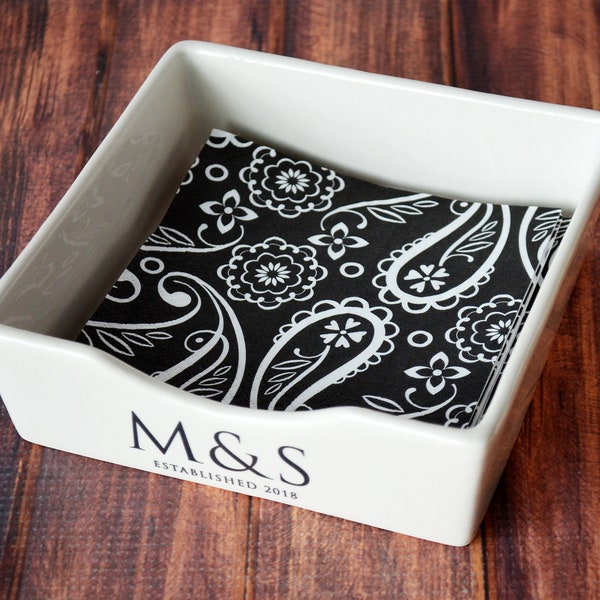 Cocktail Napkin Holder Etsy