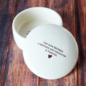 Wedding Gift for Daughter from Mom, Daughter Wedding Gift, Bride Gift - The Love Between a Mother and Daughter is Forever - Keepsake Box