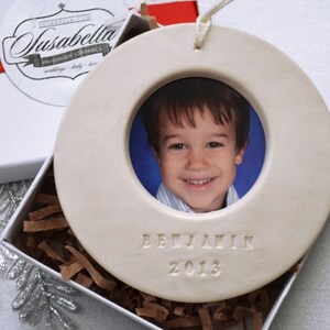 Personalized Picture Frame Christmas Ornament 2024 Photo Frame Ornament image 4