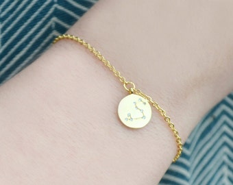 Bracelet du zodiaque, bijoux du zodiaque constellation, astrologie, horoscope, cadeau pour elle - coffret cadeau