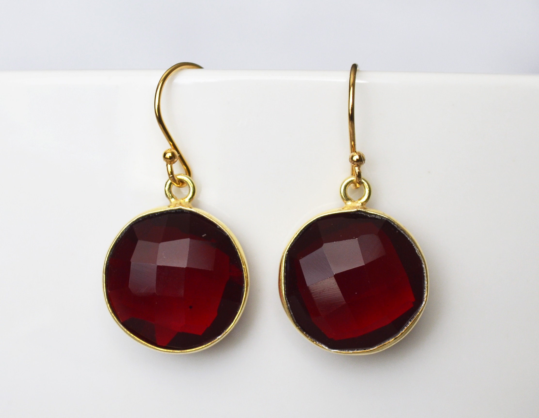 Garnet january birthstone earrings best sale