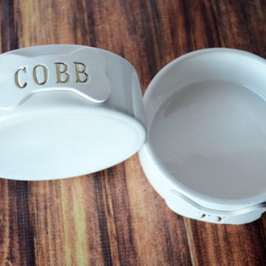 Personalized Ceramic Dog Bowl, Custom Pet Dish, Pet Feeding - Small/Medium Size image 11