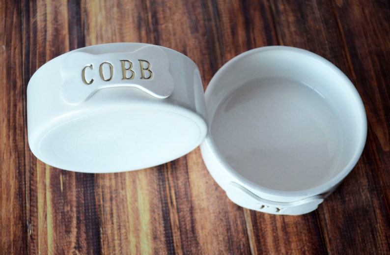 Personalized Ceramic Dog Bowl, Custom Pet Dish, Pet Feeding - Small/Medium Size image 11