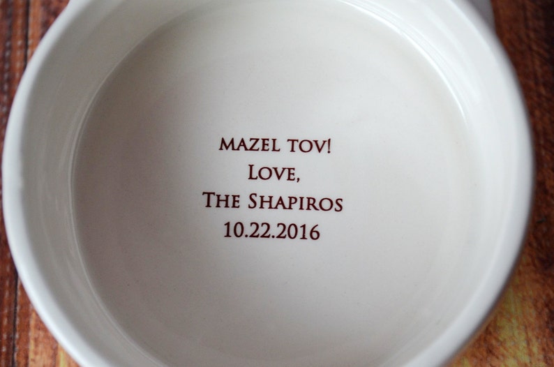 This lovely personalized round keepsake box would be a perfect Bar Mitzvah or Bat Mitzvah gift.