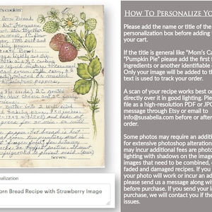 Informational text image with directions on ordering, submitting a custom scanned or photographed image, and personalizing the platter. Please see listing description for written details on ordering.