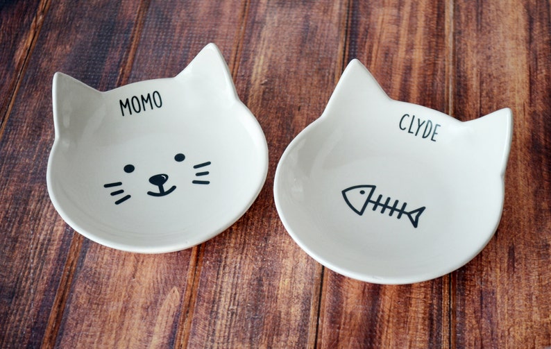 Personalized Cat Bowl, Custom Cat Dish, Cat Gift, Kitten Bowl, Kitten Gift, Personalized Cat Food Dish image 8