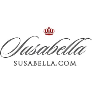 May include: A logo for Susabella featuring a stylized cursive font with the text "Susabella" and the website address "susabella.com". A red crown sits above the text.