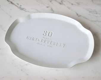30th Anniversary Gift or Guest Book Alternative - Personalized with Names and Date