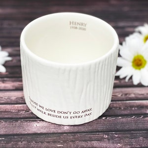 Sympathy Gift, Memorial Candle, Personalized Votive or Sympathy Vase - Those We Love Don’t Go Away, They Walk Beside Us Every Day image 7