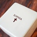 Personalized Baptism Gift, First Communion Gift, Confirmation Gift, Religious Gift - Deep Square Keepsake Box 