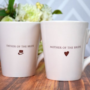 Geschenk für Mutter der Braut oder des Bräutigams, Geschenk für Vater der Braut oder des Bräutigams, Hochzeitsgeschenk für Eltern - einzeln oder im Set