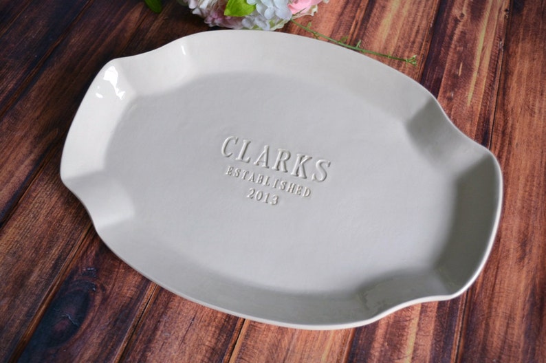 Wedding Gift, Anniversary Gift, Bridal Shower Gift or Housewarming Gift - Personalized Platter