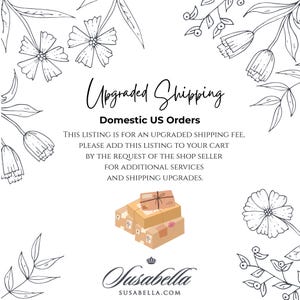 Upgraded shipping -USPS Priority or FedEx 2 Business Day - Additional Services - 6.95 Fee