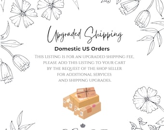 Upgraded shipping -USPS Priority or FedEx 2 Business Day - Additional Services - 8.95 Fee