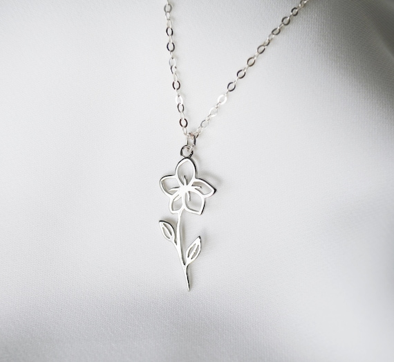 Ketting Geboortebloem Februari - handmade with love