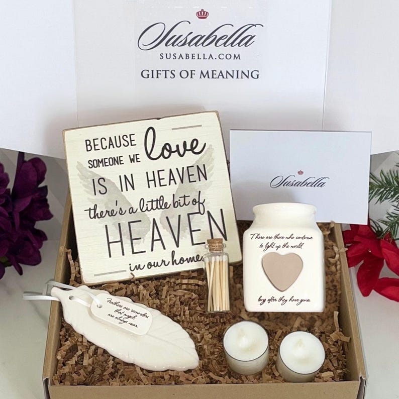 give a gift of meaning when someone loses a loved one. Susabella's Sympthy gift box