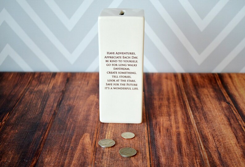 This beautiful yet timeless ceramic bank would be a perfect baptism, first communion, confirmation, birthday or baby gift and one that could be enjoyed all year around.