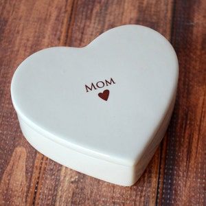 Mama Hochzeitsgeschenk, Mutter der Braut Geschenk personalisierte Herz Box Mama Andenken Box Bild 3