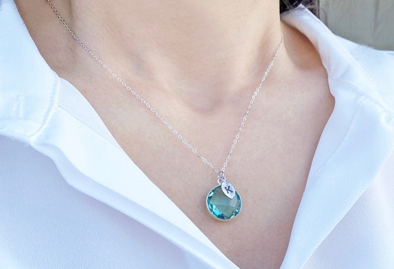3月誕生石ネックレス aquamarine necklace Aquamarine Necklaces & March Birthstone Pendants | Tiffany