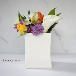READY TO SHIP Unique Mother of the Bride Gift Square Vase Mothers Hold Their Children's Hands for a Short While But Their Hearts Forever image 8