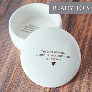 Unique Mother of the Bride Gift -READY TO SHIP - The Love Between a Mother and Daughter is Forever - Keepsake Box