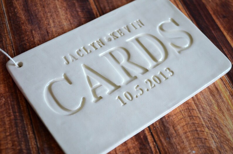 Personalized Cards Sign for Wedding Card Box Etsy