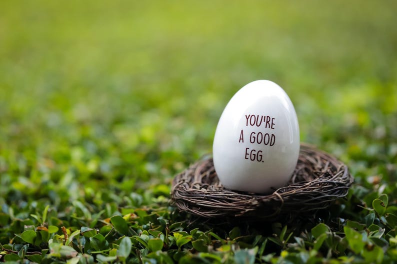 Ceramic Egg, Thanks for Being My Friend, Easter Co-worker Gift image 4