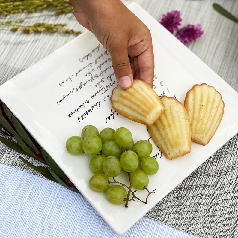 Mother's Day Gift, Recipe Plate, Personalized with Handwritten Recipe, Gift for Mom or Grandma image 2